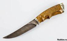 Военный нож  Авторский Нож из Дамаска №10